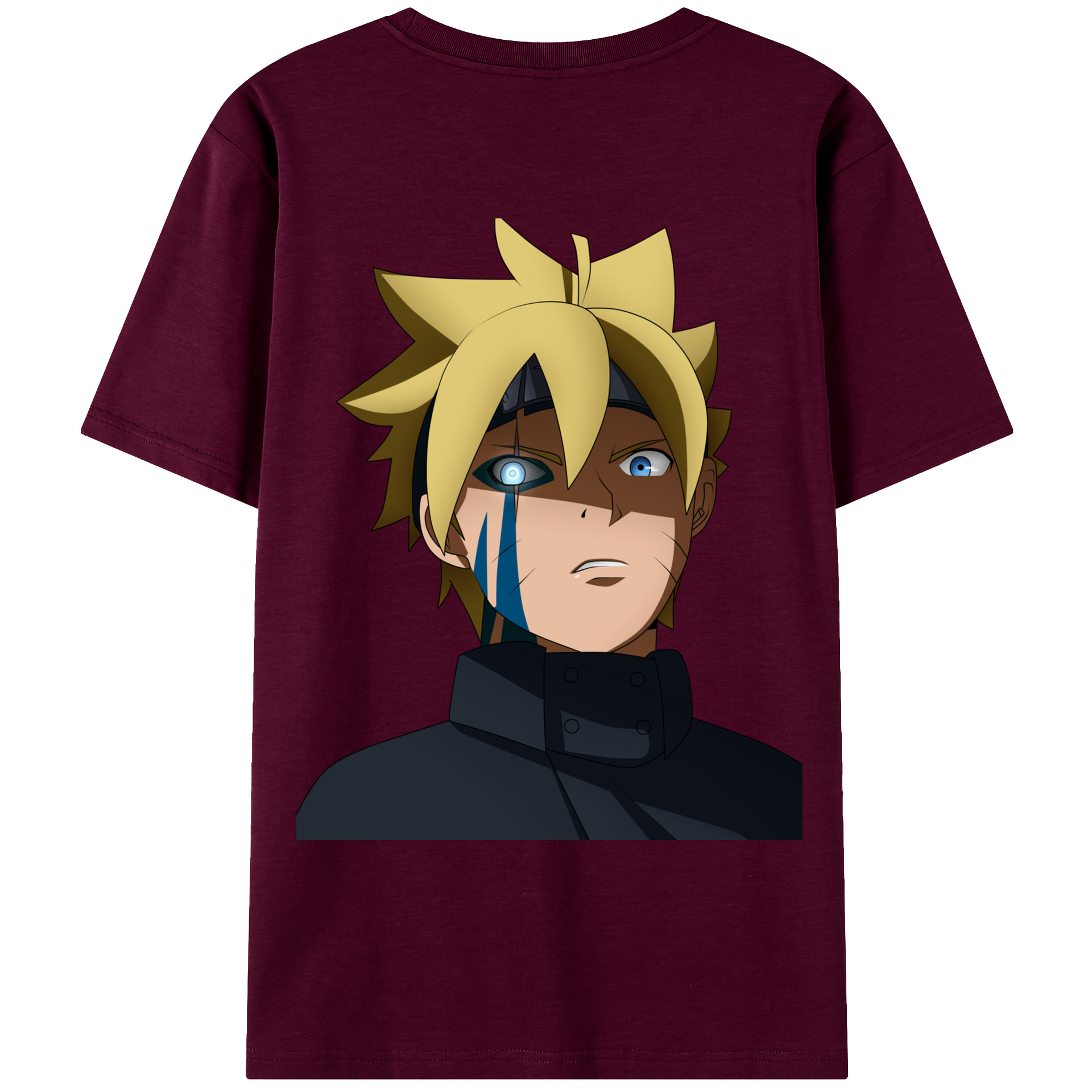 （画像用） NARUTO -ナルト- うずまき ボルト Uzumaki Boruto レディース半袖Tシャツ(バックプリント)